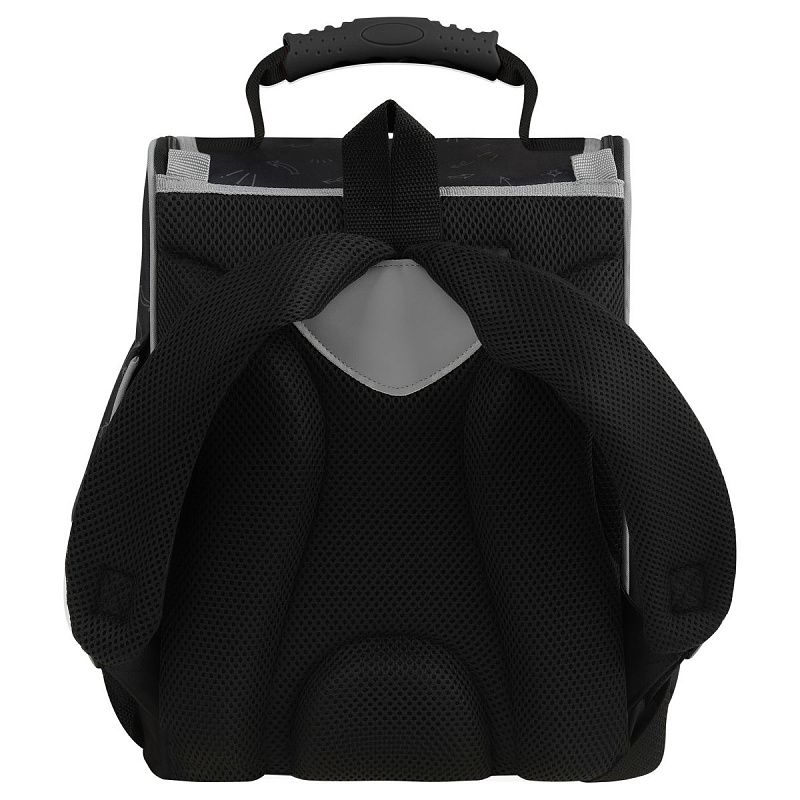 Ранец ArtSpace Junior "Cat on black" 37*28*21см, 1 отделение, 3 кармана, анатомическая спинка 