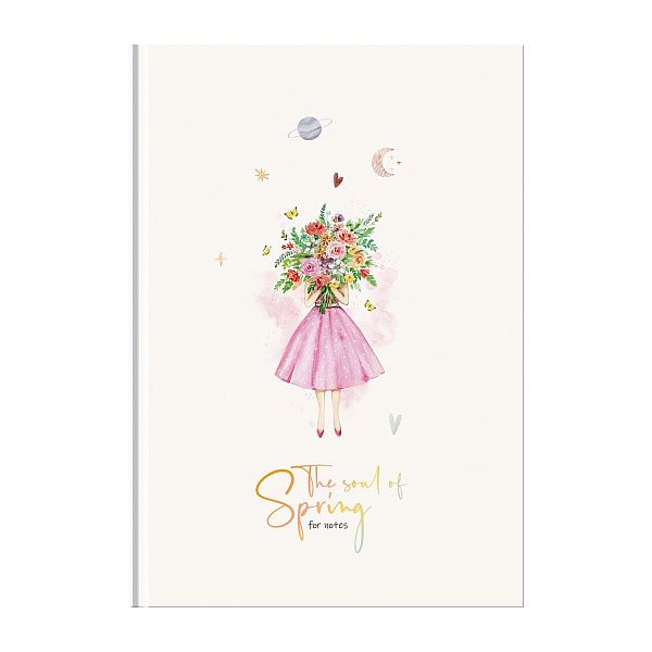 Записная книжка А5 80л. BG "Когда в душе весна", матовая ламинация, блок в точку