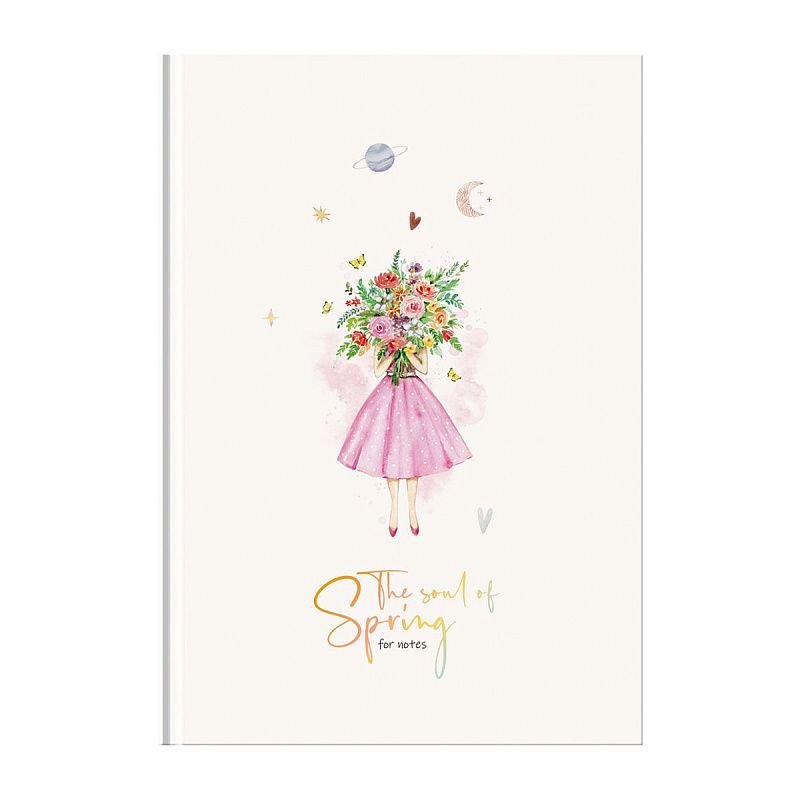 Записная книжка А5 80л. BG "Когда в душе весна", матовая ламинация, блок в точку