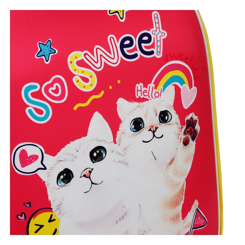 Ранец ArtSpace School Friend "Cute Cats" 39*30*18см, 2 отделения, 2 кармана, анатомическая спинка 