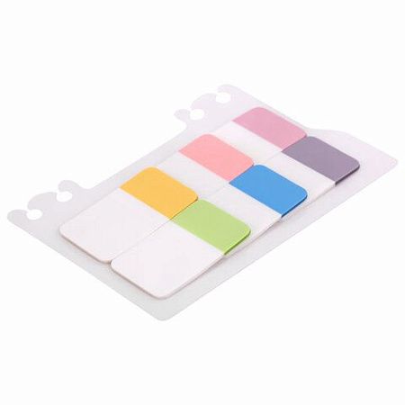 Закладки клейкие пастельные BRAUBERG PASTEL, пластиковые, 45х25 мм, 6 цв. х 20 листов, 115580