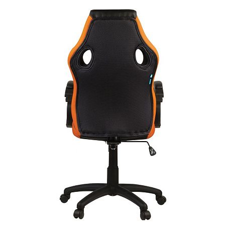 Кресло игровое Helmi HL-S07 "Boost", экокожа/ткань черная/оранжевая