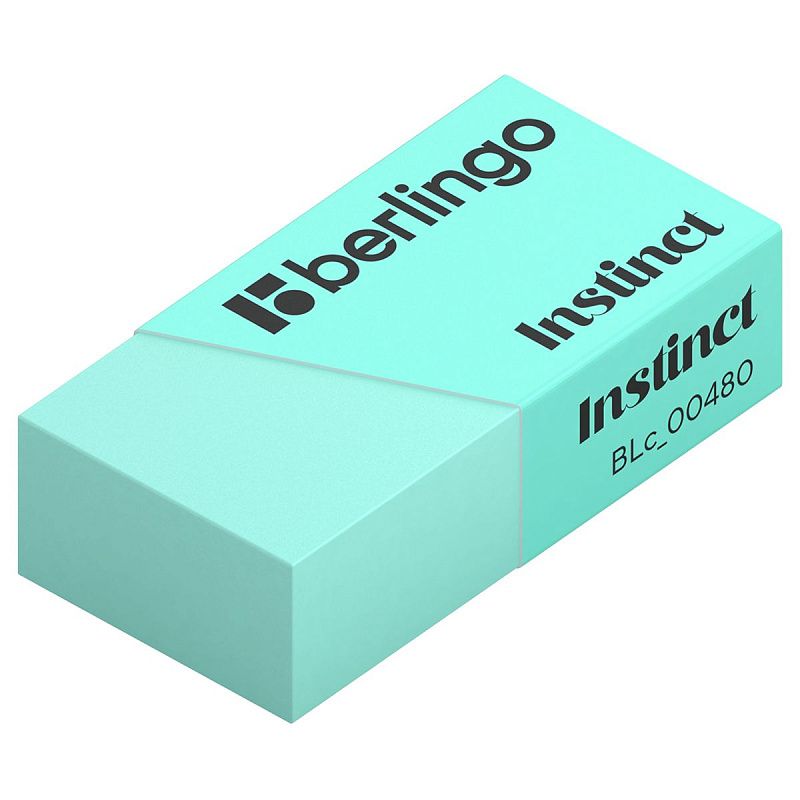 Ластик Berlingo "Instinct", цвета ассорти, 40*20*10мм 