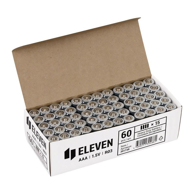 Батарейка Eleven AAA (R03) солевая, SB4