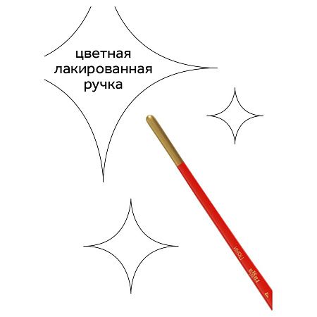 Набор кистей Гамма "Классические" 5шт., пони, круглые № 1, 2, 3, 4, 5, блистер, европодвес