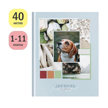 Дневник 1-11 кл. 40л. (твердый) ArtSpace "Наслаждайтесь моментом", глянцевая ламинация