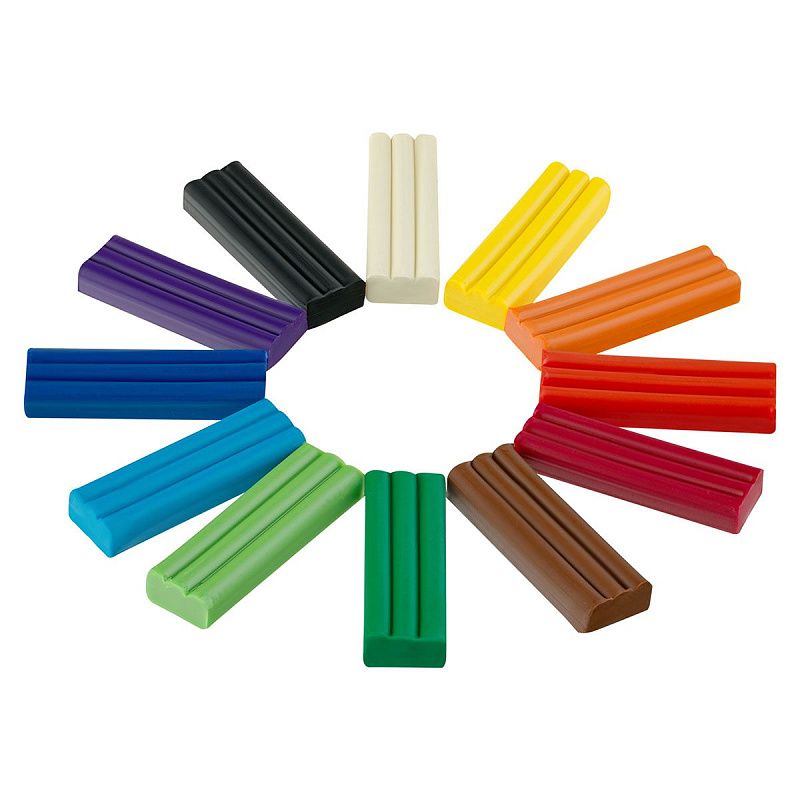 Пластилин восковой мягкий Гамма "Пчелка", 12 цветов, 180г, со стеком, картон. упаковка