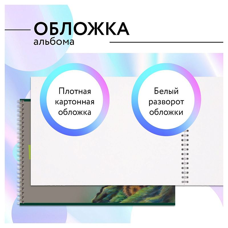 Альбом для рисования 40л., А4, на гребне BG "Лесные жители"
