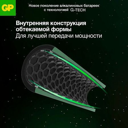 Батарейки КОМПЛЕКТ 2 шт., GP Ultra G-Tech, AAA (LR03, 24А), алкалиновые, мизинчиковые, 24AUA21-2CRSBC2