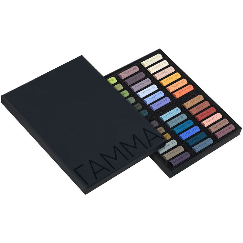 Пастель художественная Гамма, 36 цветов, "Пейзаж", палитра В. Татаринова, картон. упак.