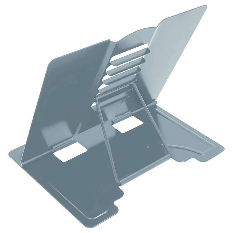 Подставка для книг СТАММ, металлическая, регулируемый угол наклона, серая 