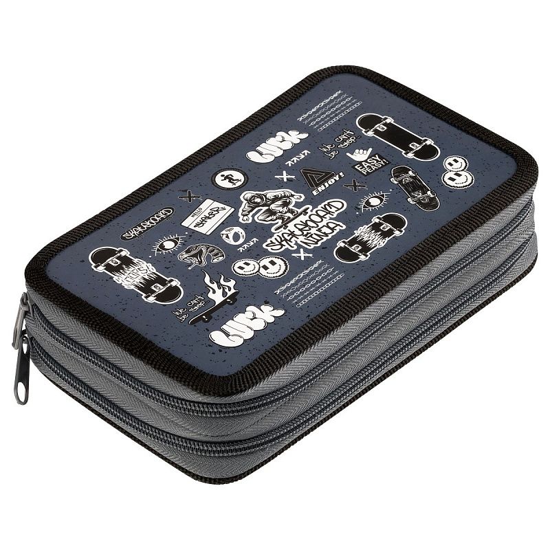 Пенал 2 отделения, 190*110 ArtSpace "Skate", ламинированный картон 