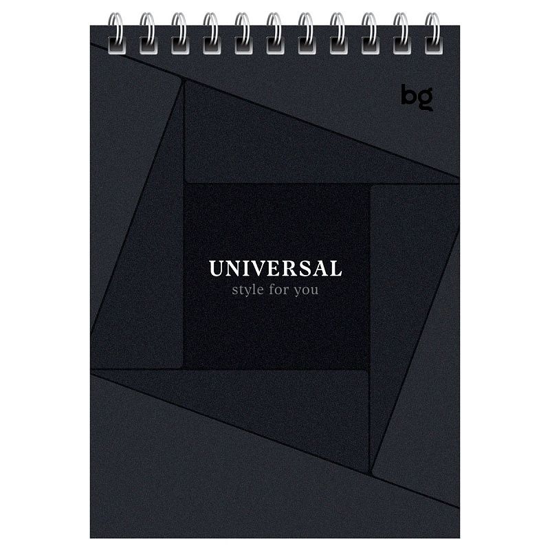 Блокнот А6 40л. на гребне BG "Монохром"