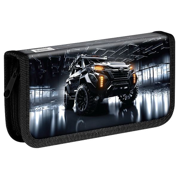 Пенал 1 отделение, 190*90 ArtSpace "Black SUV", ламинированный картон