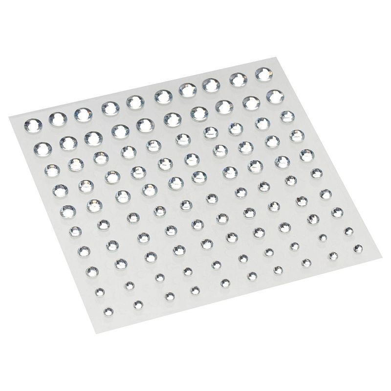 Наклейки акриловые MESHU,"Silver rain", 100 наклеек, инд. уп., европодвес