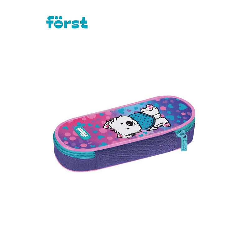 Пенал корпусный 1 отделение, 220*90*45 Först "Best friends", полиэстер 