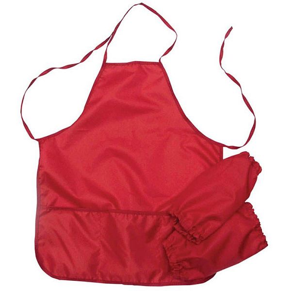 Фартук с нарукавниками ArtSpace, 53,5*44,5см, 3 кармана, красный