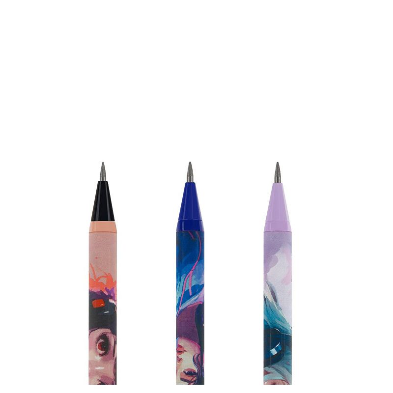 Карандаш механический MESHU "Kawaii", печать на корпусе, 2,0мм, софт-тач, ассорти, с точилкой для грифеля 