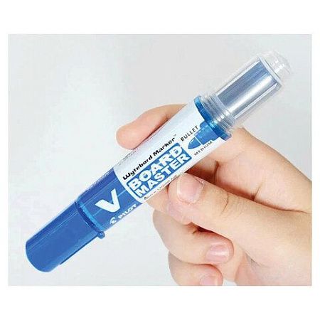 Маркер для доски PILOT "V-BOARD MASTER", СИНИЙ, круглый наконечник, 4 мм, WBMA-VBM-M, WBMA-VBM-M L