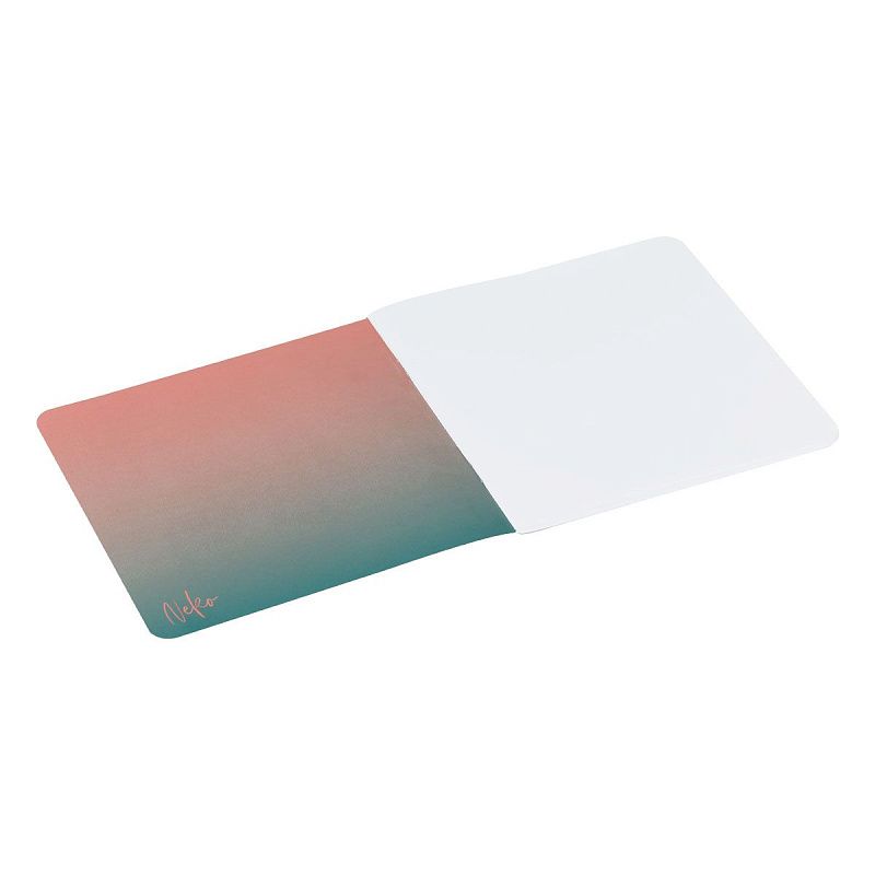 Записная книжка 170*170 мм 40л. на скрепке MESHU "Neko", soft-touch ламинация, тиснение фольгой, блок без линовки, 80г/м2