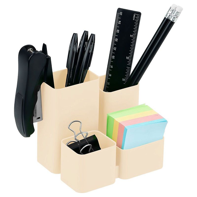 Настольная подставка СТАММ "Юниор", пластиковая, бежевая