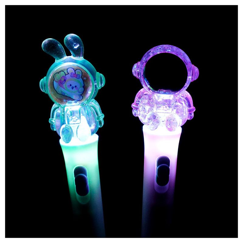 Ручка шариковая MESHU "Spaceheroes", светящаяся, синяя, 0,5мм, корпус ассорти 