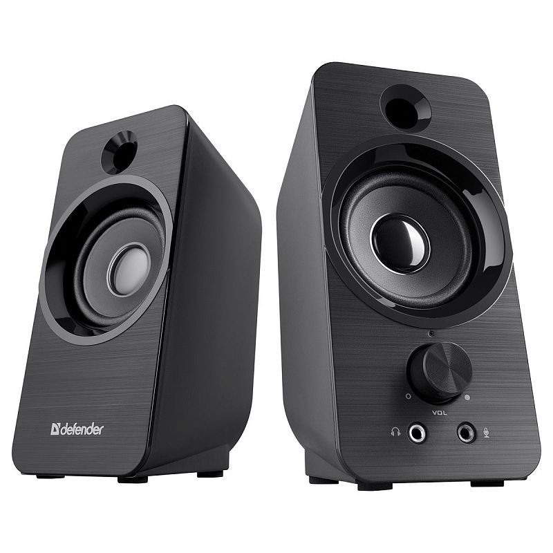 Колонки Defender SPK-190, 2*4W, питание от USB, черный