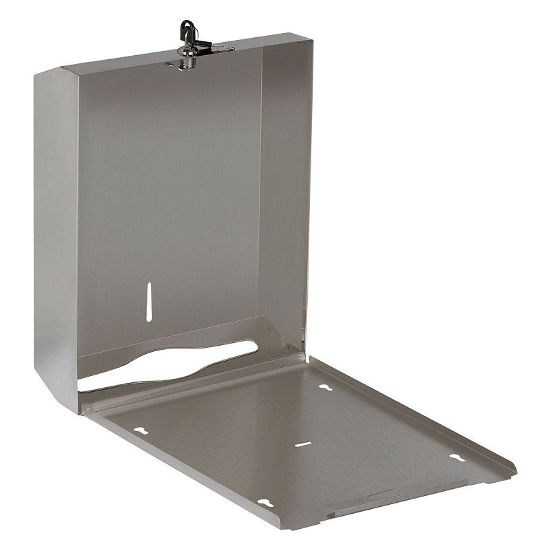 Диспенсер для полотенец листовых OfficeClean Professional (V-сл.), нержавеющая сталь 