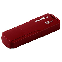 Память Smart Buy "Clue"  32GB, USB 2.0 Flash Drive, бордовый