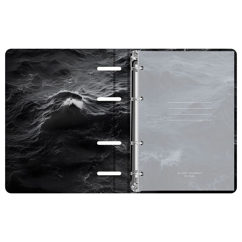 Тетрадь на кольцах А5, 120л., BG "Ocean", картон, матовая ламинация