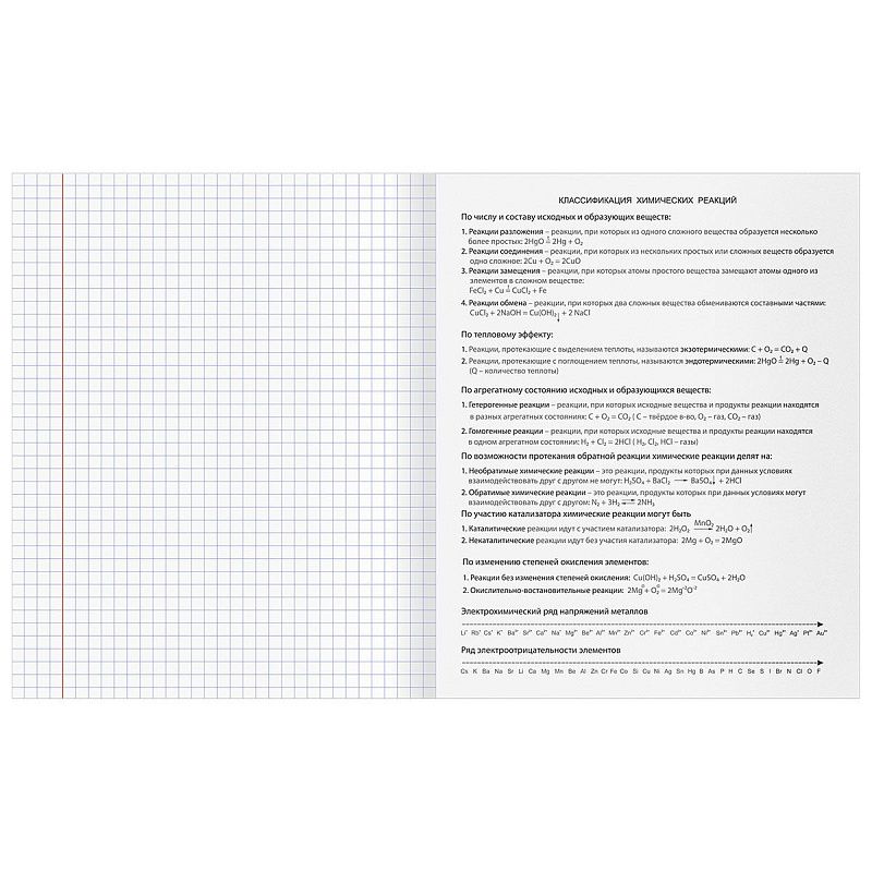 Тетрадь предметная 48л. BG "Юный гений" - Химия, эконом