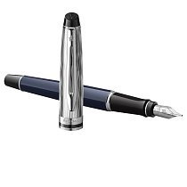 Ручка перьевая Waterman "Expert SE Deluxe Blue CT" синяя, 0,8мм, подарочная упаковка