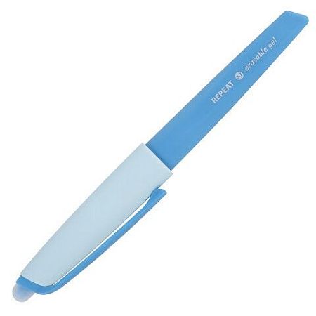 Ручка стираемая гелевая с эргономичным грипом BRAUBERG REPEAT COLOR, СИНЯЯ, ассорти, узел 0,7 мм, линия письма 0,5 мм,144072 