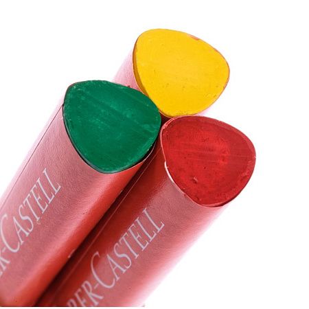 Мелки восковые утолщенные Faber-Castell "Jumbo", 12цв., трехгранные, пластиковая упаковка