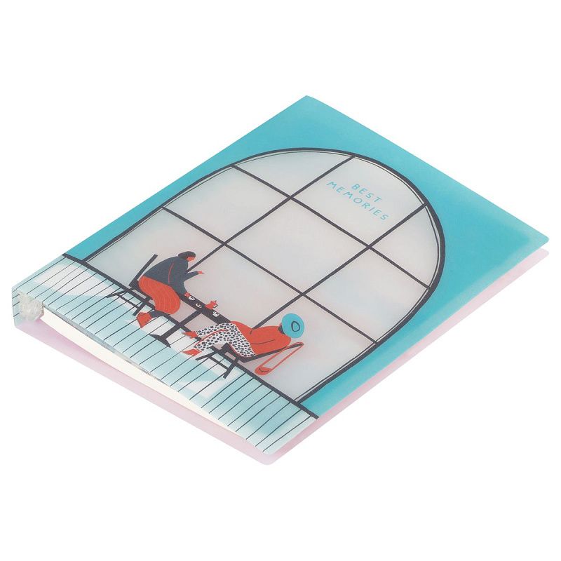 Тетрадь на кольцах 80л., А5, клетка Greenwich Line "Best memories", с пластиковой обложкой