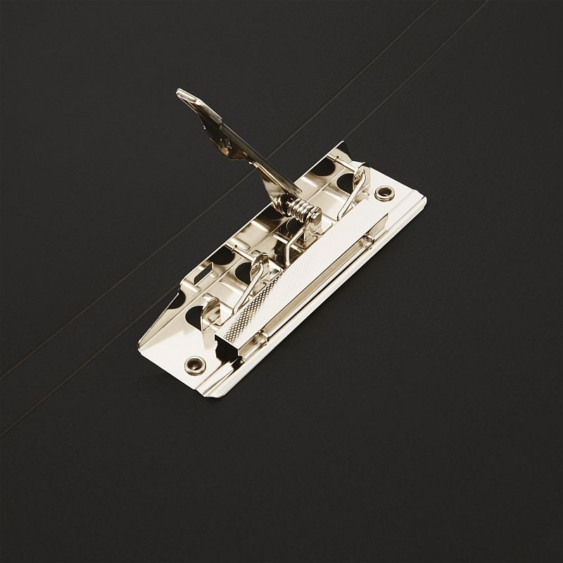 Папка с боковым зажимом СТАММ А4, 14мм, 500мкм, пластик, черная 