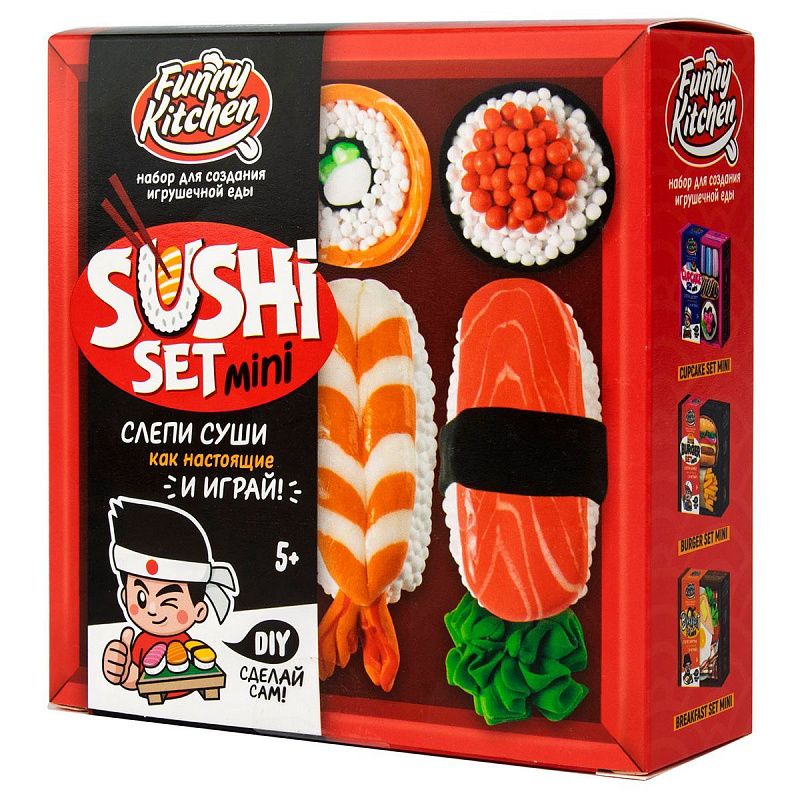 Набор для создания игрушечной еды Funny Kitchen "Sushi set mini"