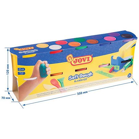 Тесто для лепки JOVI, 10 цветов*110г, картон