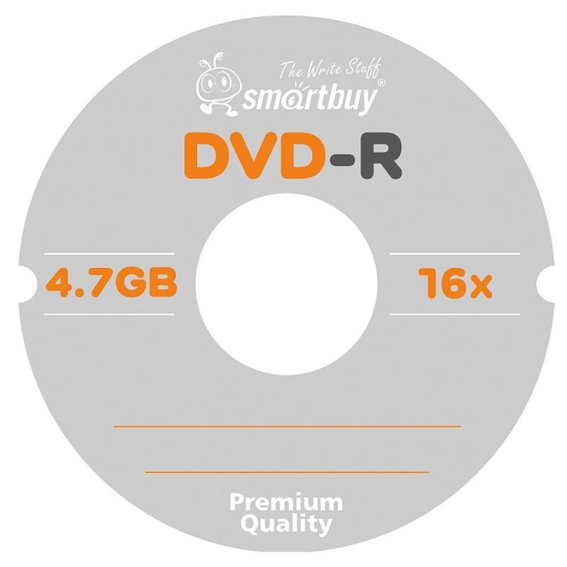 Диск DVD-R 4.7Gb Smart buy 16х Cake Box (25шт)