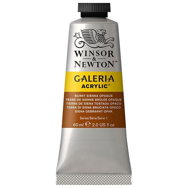 Краска акриловая художественная Winsor&Newton "Galeria", 60мл, туба, жженая сиена непрозрачная Краска акриловая художественная Winsor&Newton "Galeria", 60мл, туба, жженая сиена непрозрачная