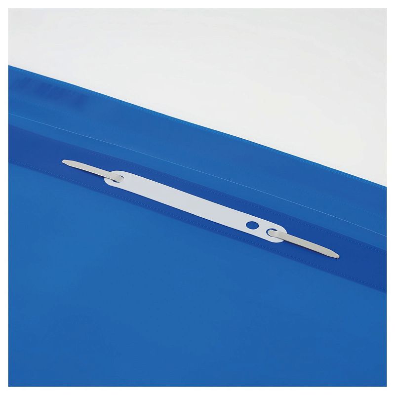 Папка-скоросшиватель пластик. СТАММ А4, 160мкм, синяя с прозр. верхом 