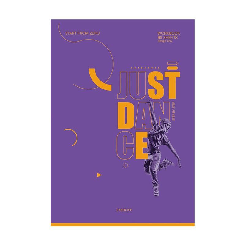 Тетрадь 96л., А4, линия BG "Начни с нуля", выб. лак