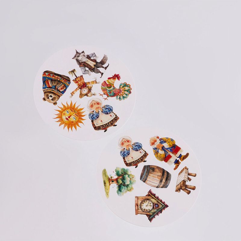 Игра настольная ТРИ СОВЫ "Дублик. Русские сказки" 30 карточек 