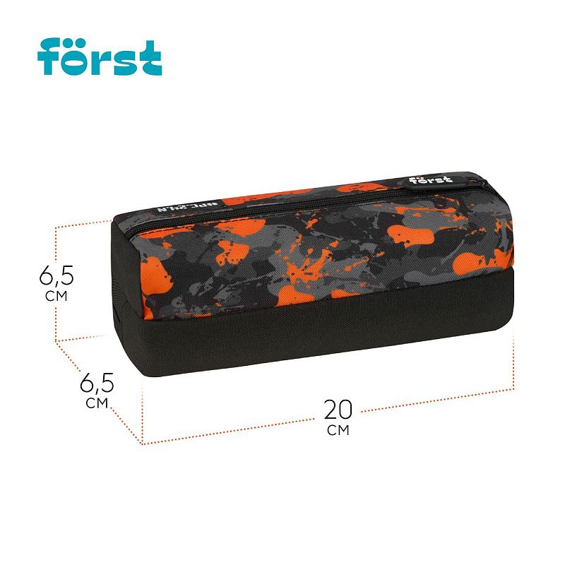 Пенал-косметичка 2 отделения, 200*65*65 Först "Military", полиэстер 