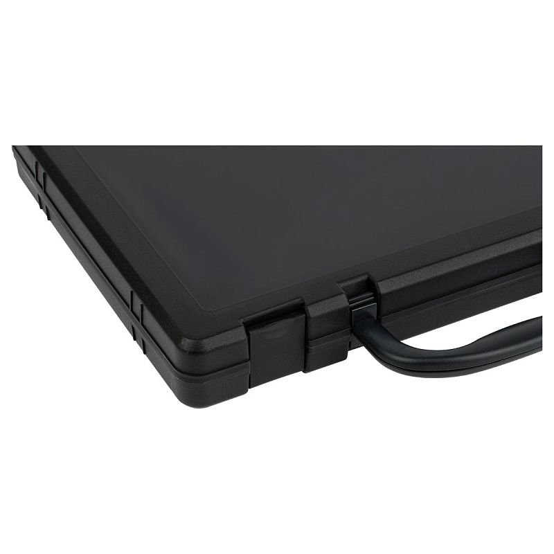 Портфель-кейс 1 отделение СТАММ, А4, 275*375*57мм, на защелках, черный 