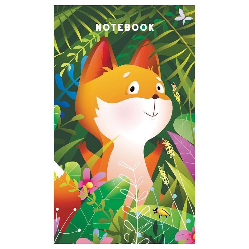 Блокнот А7 48л. на склейке BG "Cute animals"