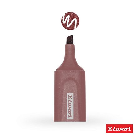 Текстовыделитель Luxor "Textliter Metallic" бронзовый, 1-5мм. 
