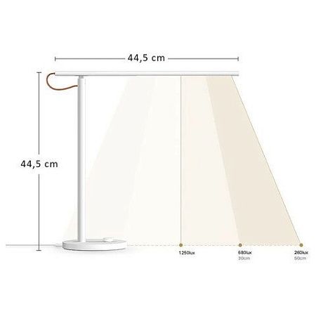 Умная настольная лампа светильник XIAOMI Mi Smart LED Desk Lamp 1S, на подставке, LED, белый, MUE4105GL