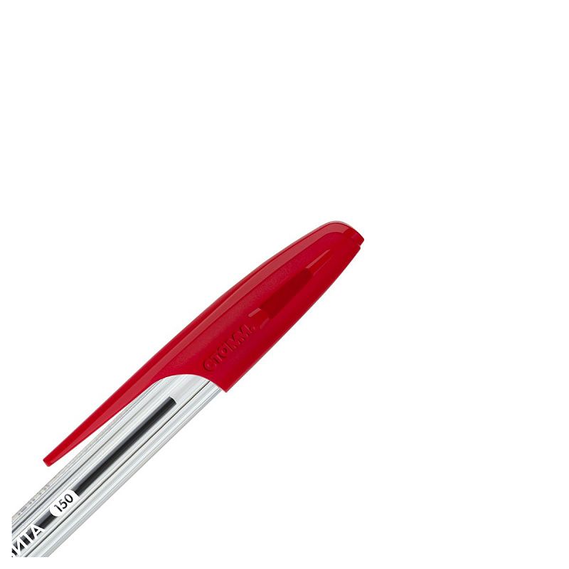 Ручка шариковая СТАММ "Орбита 150" красная, 0,7мм 