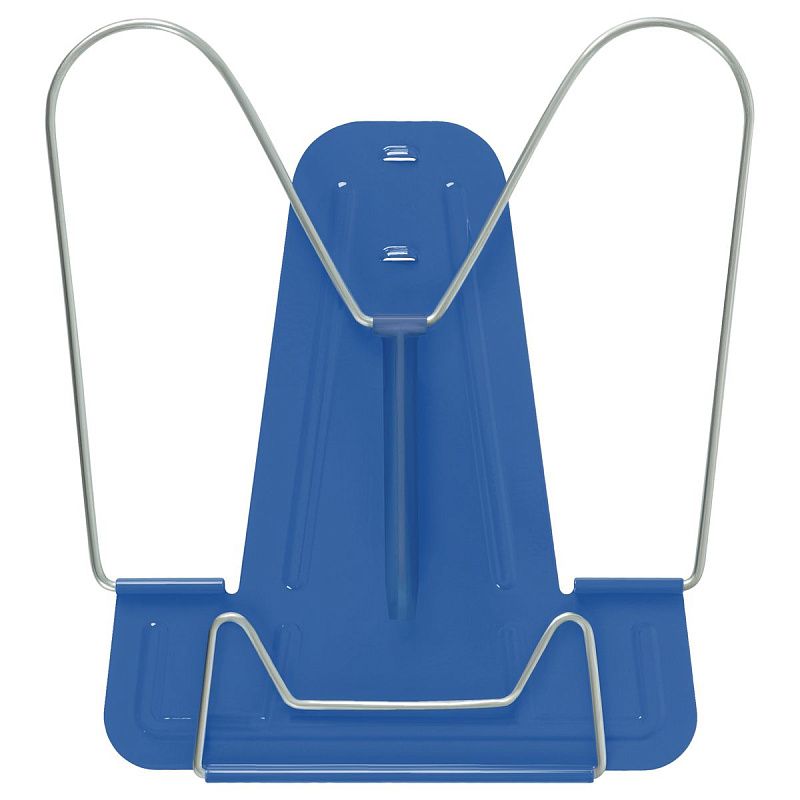 Подставка для книг СТАММ, металлическая, синяя 